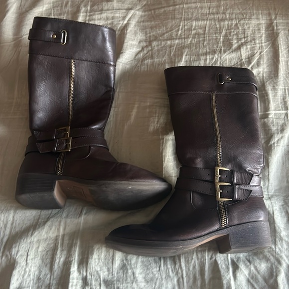 Dark Brown Kenneth Cole Reaction Boots - 2 - Picture 1 of 4